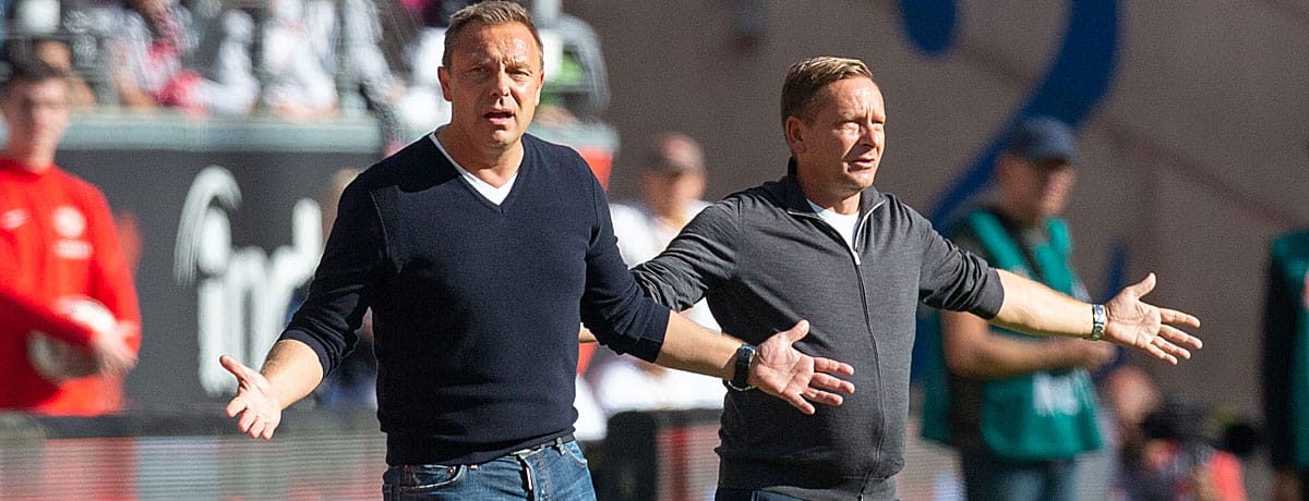 André Breitenreiter und Horst Held bei Hannover 96
