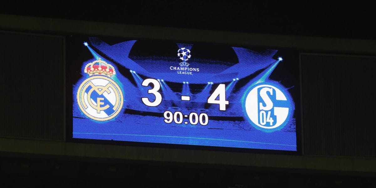 Schalke 04, Anzeigetafel