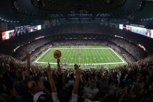 New Orleans, United States. 08th Oct, 2018. General overall view of the Mercedes-Benz Superdome during an NFL football game between the Washington Redskins and New Orleans Saints in New Orleans, Monday, Oct. 8, 2018. Photo via Credit: Newscom/Alamy Live N