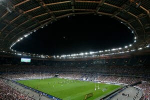 Rugby match at the Stade de France, St. Denis, Seine Saint Denis, France, Europe