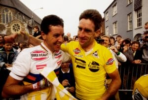 Sean Kelly And Stephen Roche; Professional Irish Cyclists