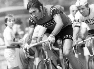 Eddy Merckx, a Belgian cyclist.