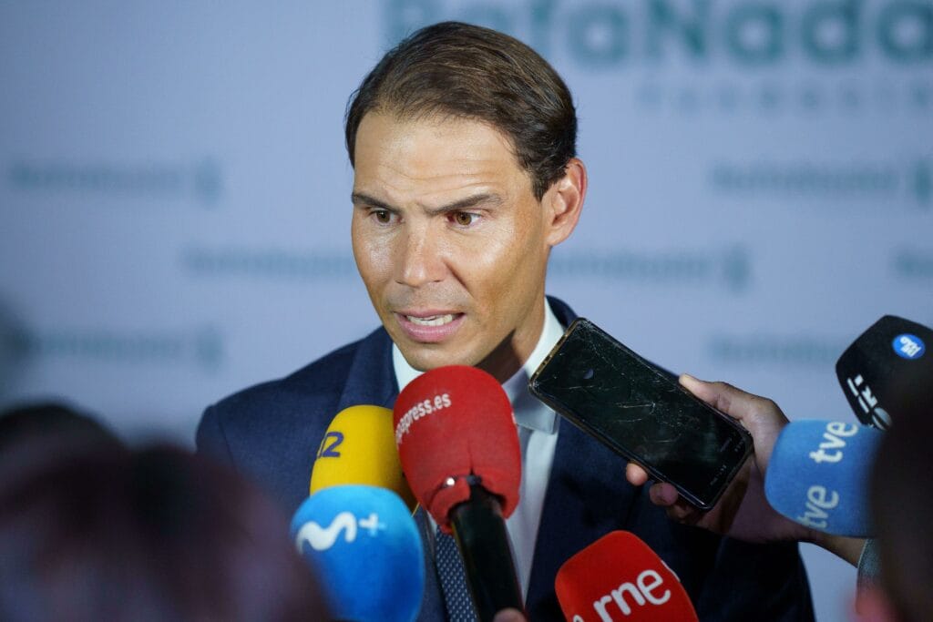 Madrid, Spain. 18th Nov, 2021. Rafael Nadal seen during the commemorative dinner of the "X Anniversary of the Rafa Nadal Foundation" held at the Italian Consulate in Madrid. Credit: SOPA Images Limited/Alamy Live News