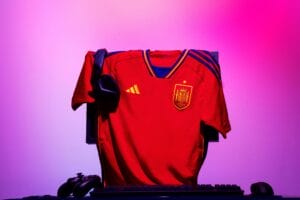 Adidas presents the kit for the Spain national team for the FIFA Football World Cup 2022 in Qatar - the shirt of the home kit