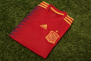 Spain National Football Team Shirt. FIFA World Cup 2018.