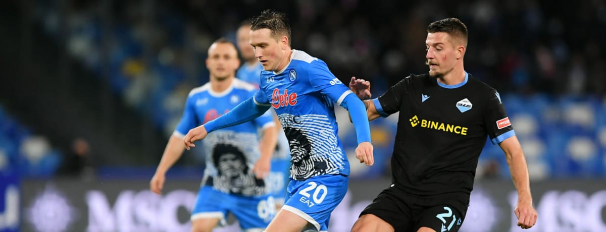 Lazio-Napoli, 27a giornata Serie A 2021-22, Piotr Zielinski e Sergej Milinkovic-Savic