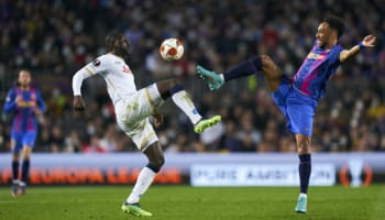 Napoli-Barcellona, spareggi ritorno Europa League 2021-22, Kalidou Koulibaly e Pierre Aubameyang