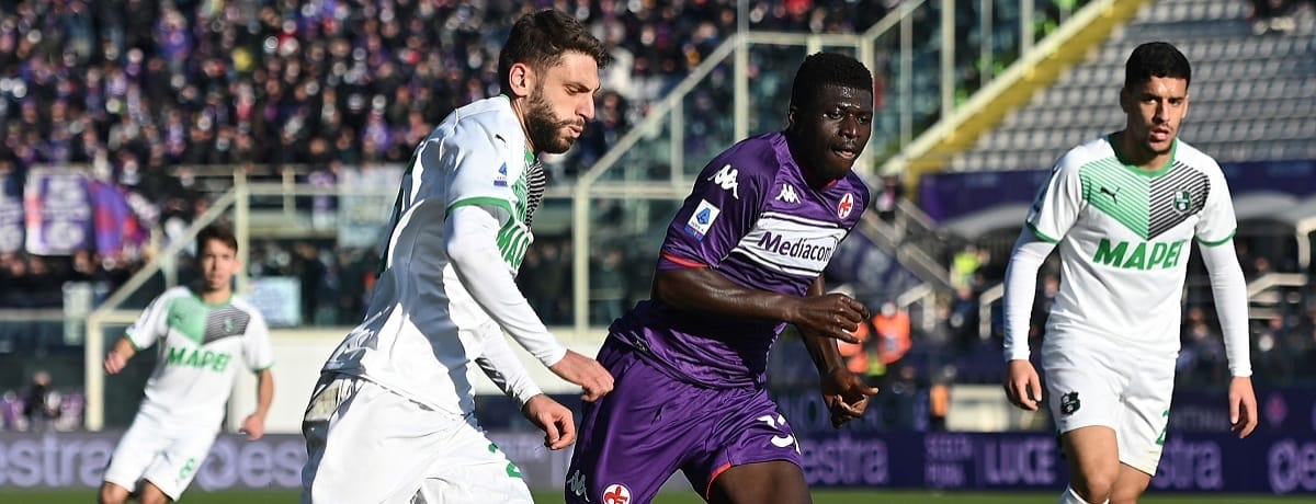 Sassuolo-Fiorentina: Viola favoriti nonostante i precedenti in chiaro scuro