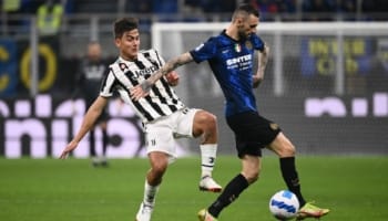 Juventus-Inter, 31a giornata Serie a 2021-22, Brozovic e Dybala