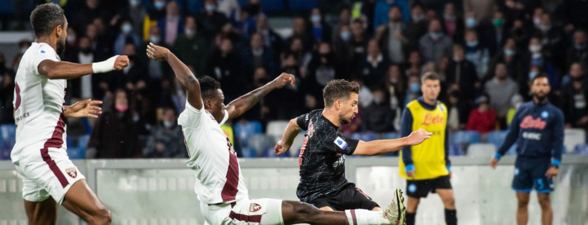 Torino-Napoli, 36a giornata Serie A 2021-22, Wilfired Singo e Dries Mertens
