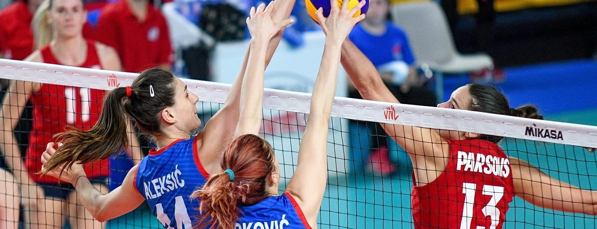 Nations League volley femminile 2022 Usa-Serbia