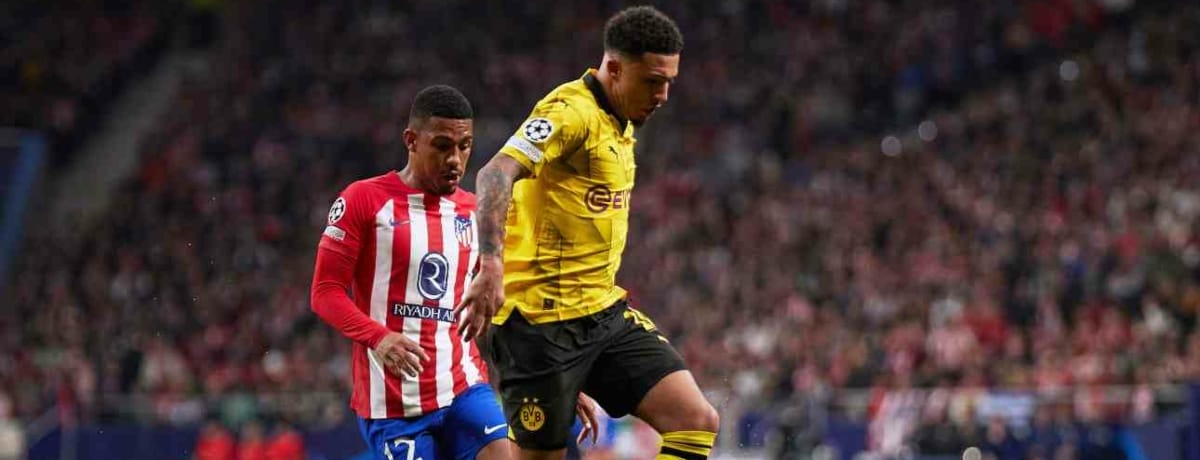 Borussia Dortmund-Atletico Madrid: gli spagnoli senza lo squalificato Lino