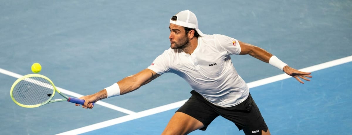 Pronostici tennis oggi: nel debutto a Melbourne Berrettini favorito contro Norrie